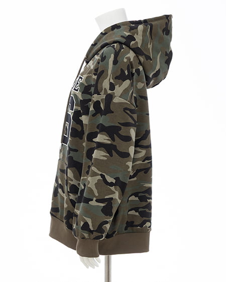 INGNI（イング） ナンバリングスウェットダブルジップパーカー ﾒｲｻｲ/ｸﾛ