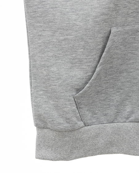 INGNI（イング） ムラ染めバックラインストーンクロスジップパーカー ｸﾞﾚｰ