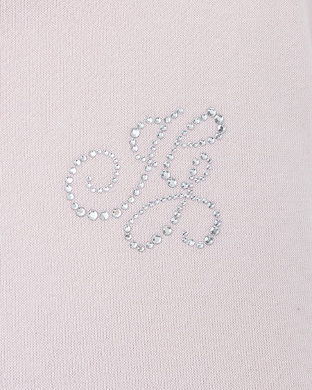 INGNI(イング) レース付胸ロゴスウェットショートジップパーカー(セットアップ対応) ライトピンク