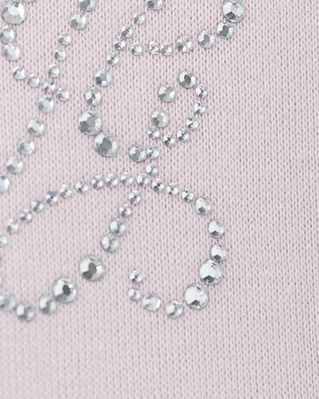 INGNI(イング) レース付胸ロゴスウェットショートジップパーカー(セットアップ対応) ライトピンク