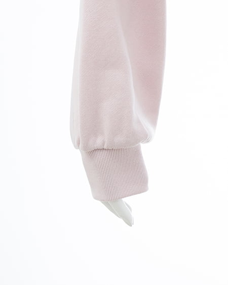 INGNI(イング) レース付胸ロゴスウェットショートジップパーカー(セットアップ対応) ライトピンク