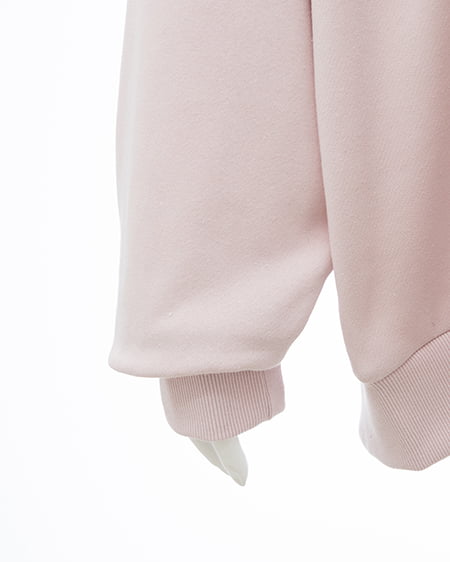 INGNI（イング） キルティングロゴスウェットパーカー ﾗｲﾄﾋﾟﾝｸ/ｵﾌﾎﾜｲﾄ