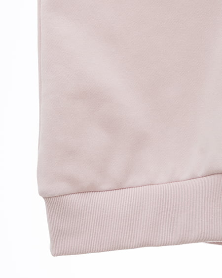 INGNI（イング） キルティングロゴスウェットパーカー ﾗｲﾄﾋﾟﾝｸ/ｵﾌﾎﾜｲﾄ