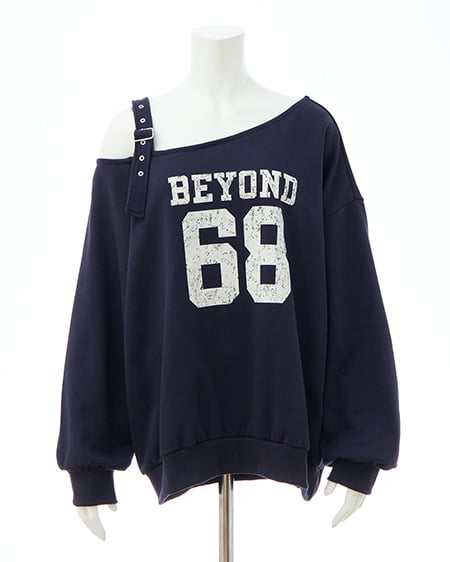 INGNI（イング） 肩ベルト付ナンバリングスウェットトップス ｺﾝ