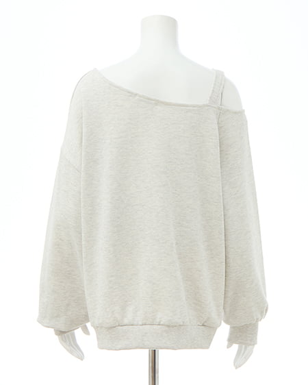 INGNI（イング） 肩ベルト付ナンバリングスウェットトップス ｵｰﾄﾐｰﾙ