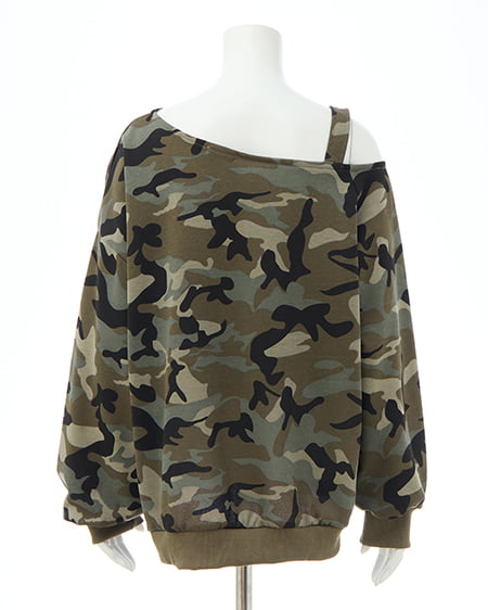 INGNI（イング） 肩ベルト付ナンバリングスウェットトップス ﾒｲｻｲ