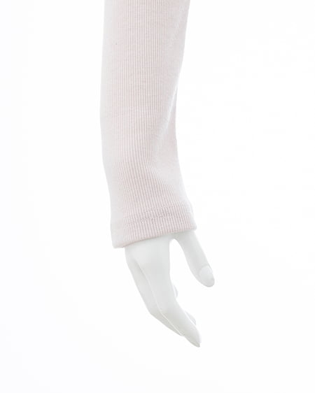 INGNI(イング) サイドレース胸ロゴロングTシャツ ライトピンク