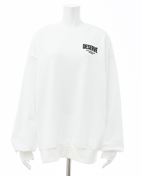 INGNI（イング） バックビッグロゴスウェットチュニック ｵﾌﾎﾜｲﾄ/ｸﾛ