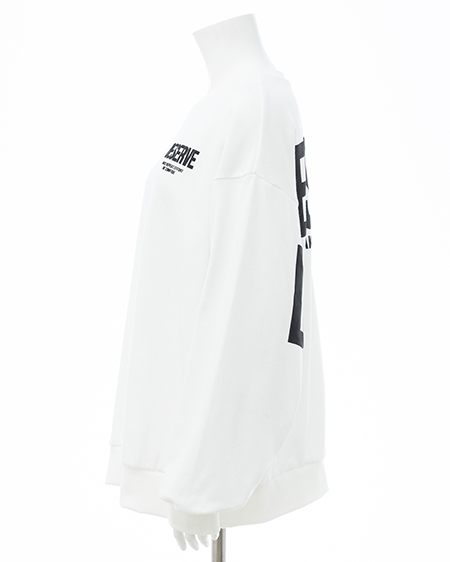 INGNI（イング） バックビッグロゴスウェットチュニック ｵﾌﾎﾜｲﾄ/ｸﾛ