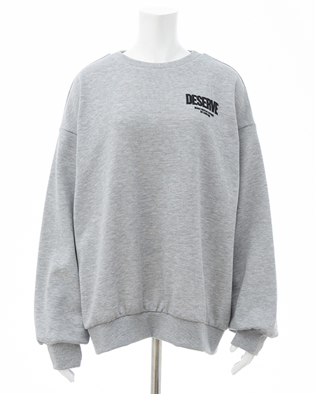 INGNI（イング） バックビッグロゴスウェットチュニック ｸﾞﾚｰ/ｸﾛ