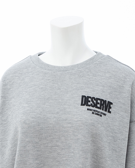 INGNI（イング） バックビッグロゴスウェットチュニック ｸﾞﾚｰ/ｸﾛ