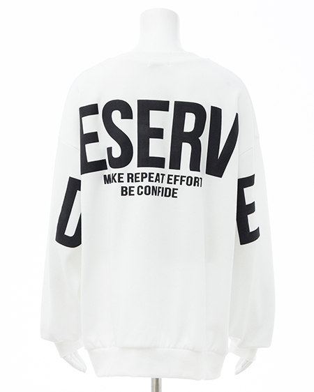 バックビッグロゴスウェットチュニック