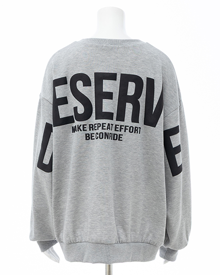 バックビッグロゴスウェットチュニック