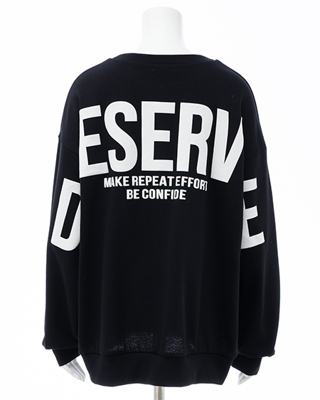 バックビッグロゴスウェットチュニック