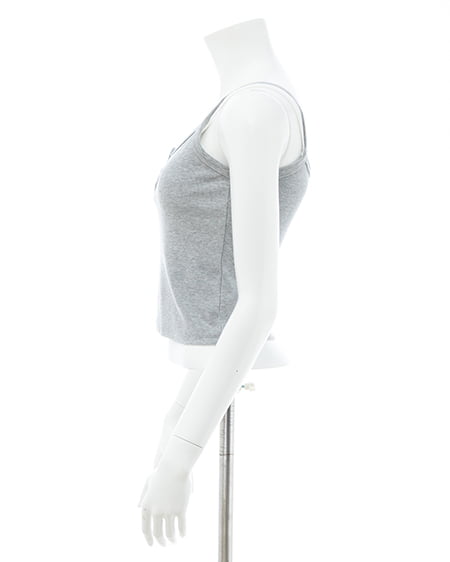 INGNI（イング） レイヤードリブキャミ ｸﾞﾚｰ/ｵﾌﾎﾜｲﾄ