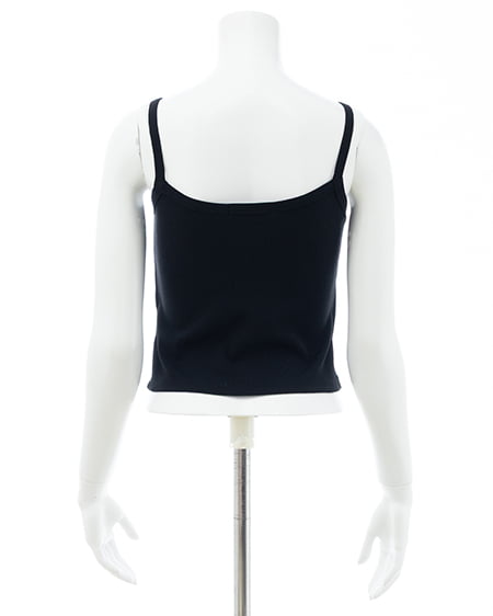 INGNI（イング） レイヤードリブキャミ ｸﾛ/ｵﾌﾎﾜｲﾄ