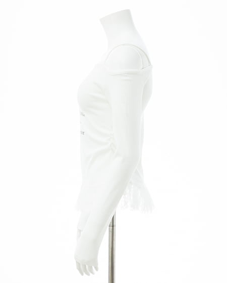 INGNI（イング） ワンショルレースレイヤードトップス ｵﾌﾎﾜｲﾄ