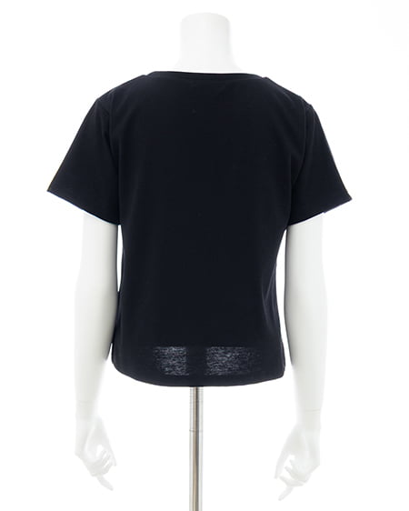 INGNI（イング） ビジューロゴTシャツ ｸﾛ
