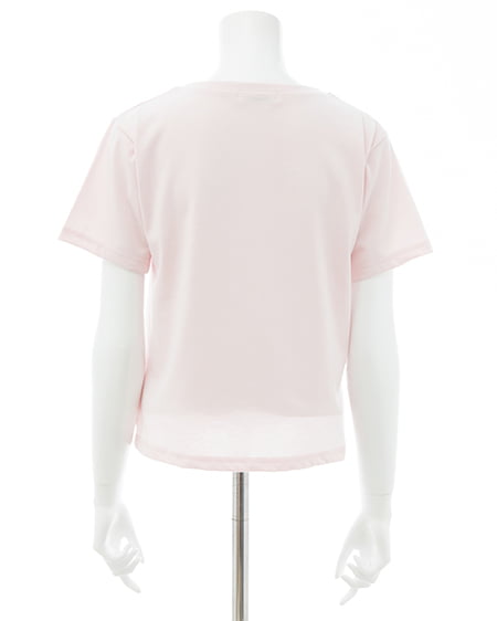 INGNI（イング） ビジューロゴTシャツ ﾗｲﾄﾋﾟﾝｸ