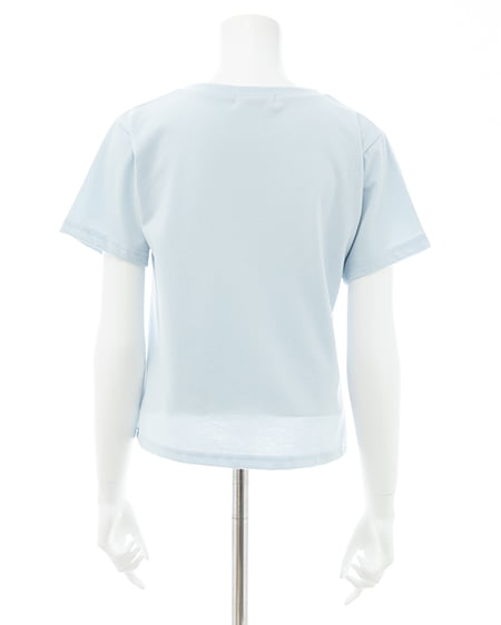 INGNI（イング） ビジューロゴTシャツ ｻｯｸｽ