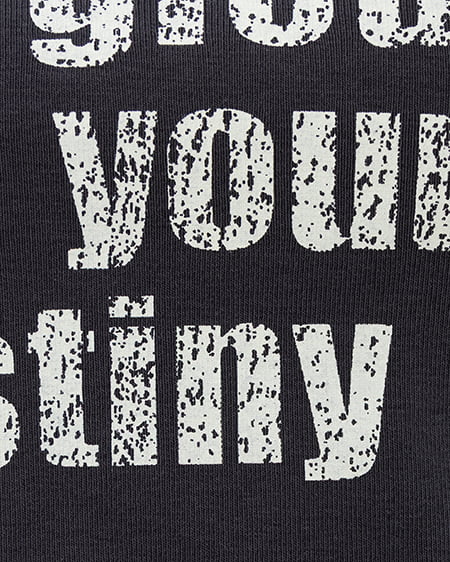 INGNI(イング) 肩ベルトロゴTシャツ チャコールグレー