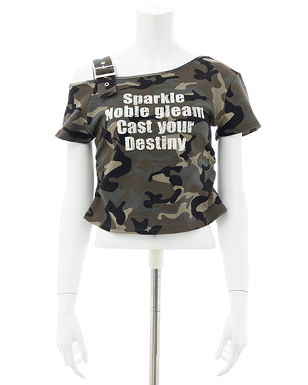 INGNI（イング） 肩ベルトロゴTシャツ ﾒｲｻｲ