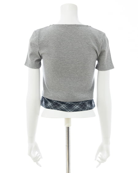 INGNI（イング） レイヤードカーデトップス ｸﾞﾚｰ/ｸﾞﾚｰ