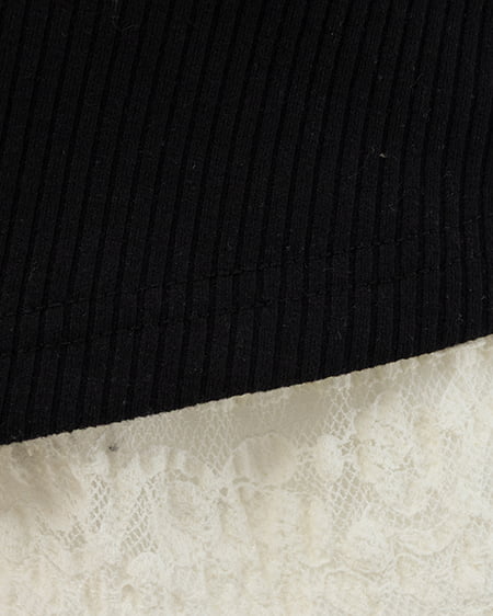 INGNI（イング） レイヤードカーデトップス ｸﾛ/ﾚｰｽ