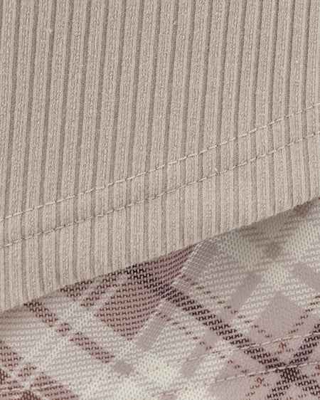 INGNI（イング） レイヤードカーデトップス ﾍﾞｰｼﾞｭ/ﾌﾞﾗｳﾝ