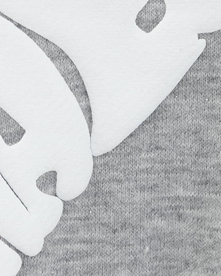 INGNI（イング） バックハートラメスウェットショートジップパーカー ｸﾞﾚｰ/ｵﾌﾎﾜｲﾄ