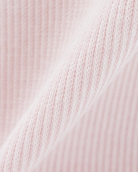 INGNI（イング） サイドギャザーリボンラインストーンロゴリブトップス ﾗｲﾄﾋﾟﾝｸ