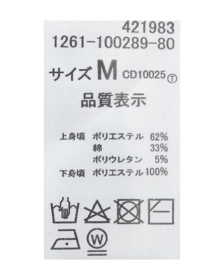 INGNI（イング） 切替ペプラムリボントップス ｸﾞﾚｰ/ﾄﾞｯﾄ