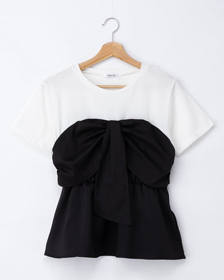 リボンドッキングトップス