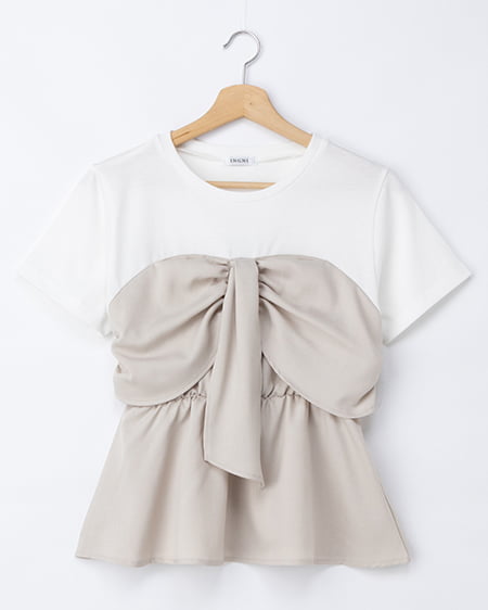 リボンドッキングトップス