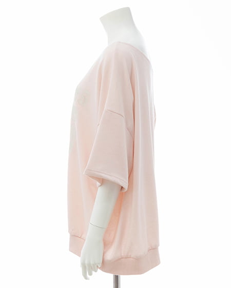 INGNI（イング） 肩ベルト付ナンバリングスウェットトップス ﾋﾟﾝｸ