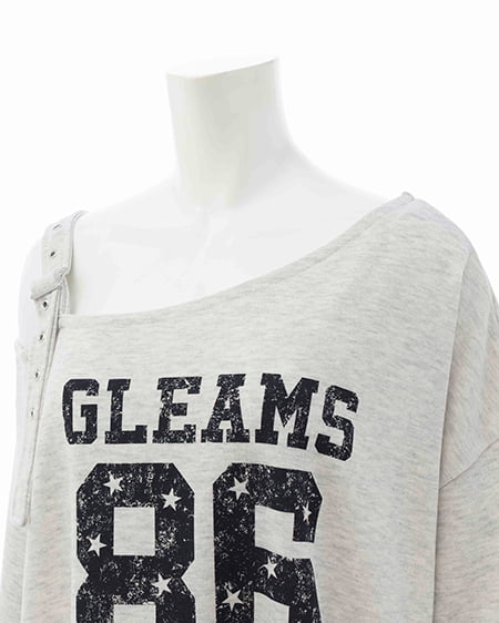 INGNI（イング） 肩ベルト付ナンバリングスウェットトップス ｵｰﾄﾐｰﾙ