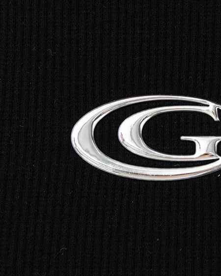 INGNI（イング） メタルロゴリブTシャツ ｸﾛ