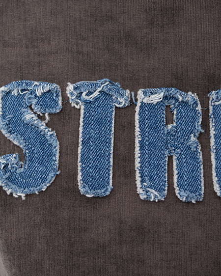 INGNI（イング） ムラ染めデニムロゴサイドギャザーTシャツ ｶｰｷ