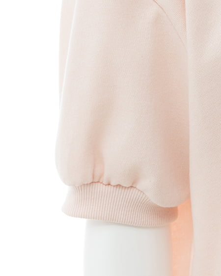 INGNI（イング） シャツドッキングスウェットトップス ﾗｲﾄﾋﾟﾝｸ/ｵﾌﾎﾜｲﾄ