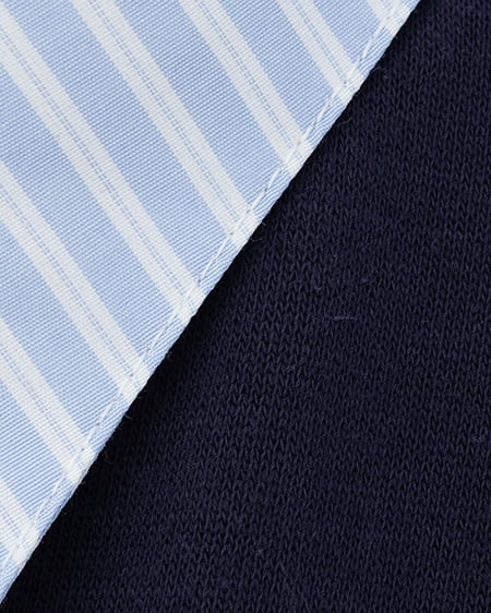 INGNI（イング） シャツドッキングスウェットトップス ｺﾝ/ﾌﾞﾙｰｽﾄﾗｲﾌﾟ