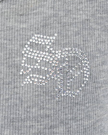 INGNI（イング） ヘンリーネックフードリブトップス ｸﾞﾚｰ