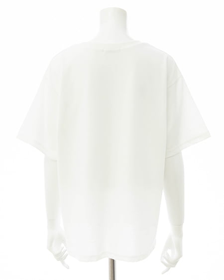 INGNI(イング) 転写フォトTシャツ オフホワイト/ピンク