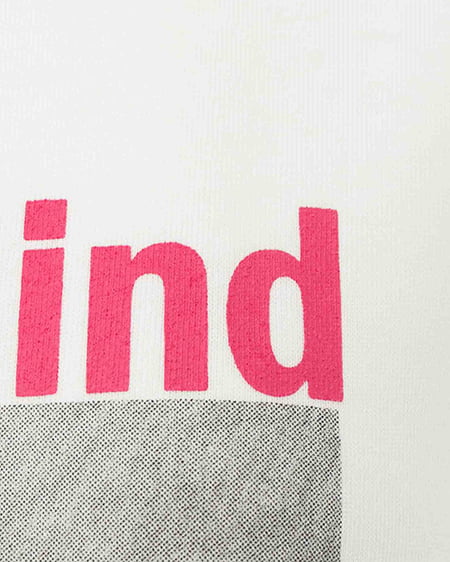 INGNI(イング) 転写フォトTシャツ オフホワイト/ピンク