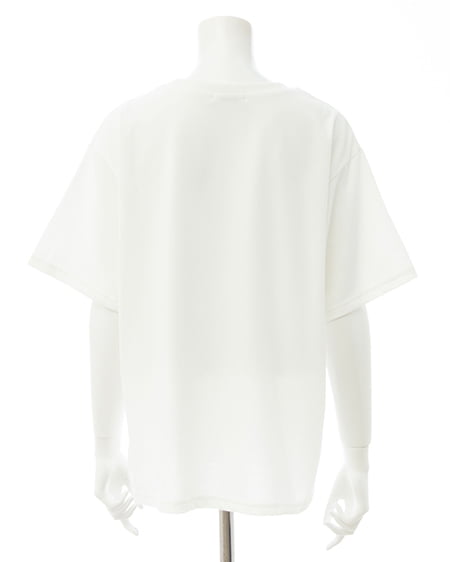 INGNI(イング) 転写フォトTシャツ オフホワイト/ブルー