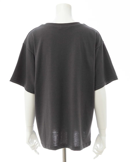 INGNI(イング) 転写フォトTシャツ チャコールグレー/ブルー