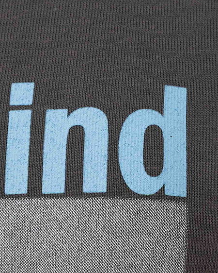 INGNI(イング) 転写フォトTシャツ チャコールグレー/ブルー