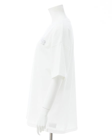 INGNI(イング) バックロゴラメチュニックTシャツ オフホワイト
