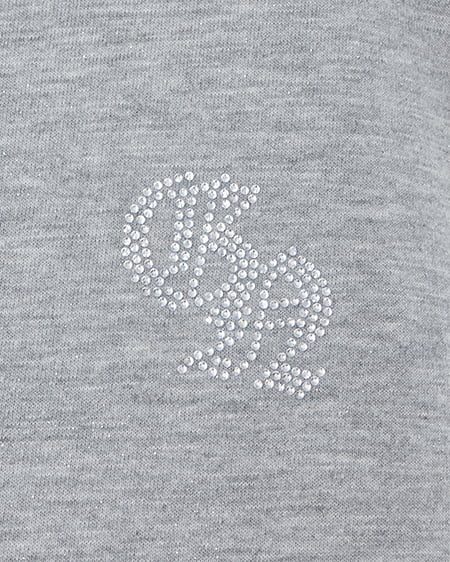 INGNI(イング) バックロゴラメチュニックTシャツ グレー