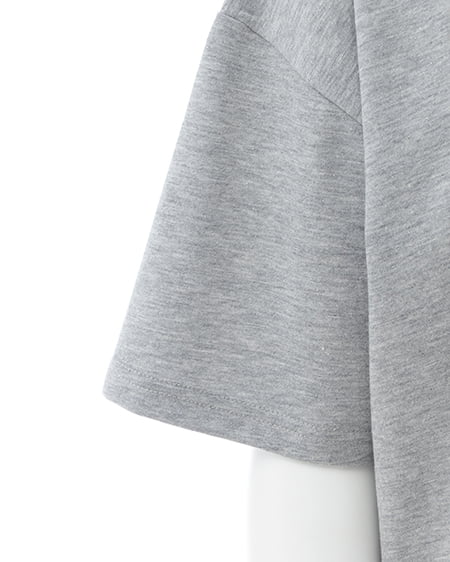 INGNI(イング) バックロゴラメチュニックTシャツ グレー