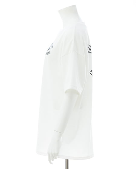 INGNI(イング) バックラインストーンロゴチュニックTシャツ オフホワイト
